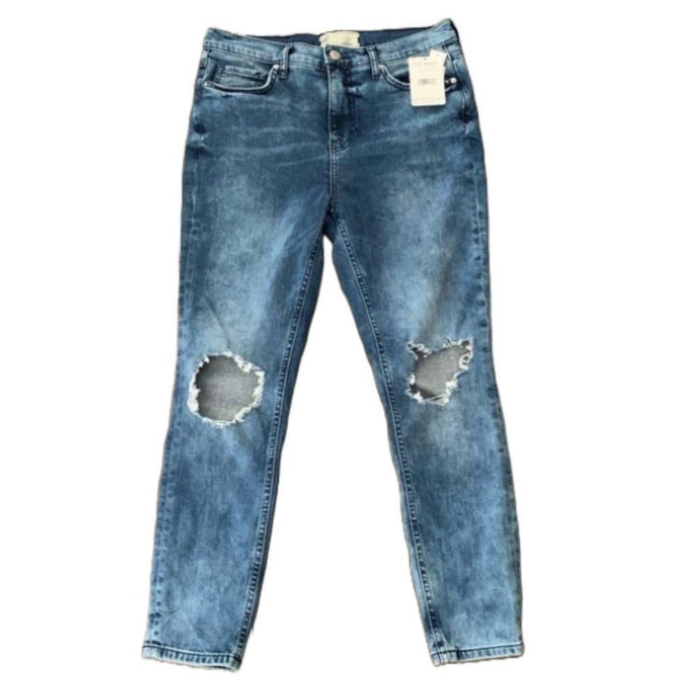 Free People NWT High Waist Skinny Distressed Jeans